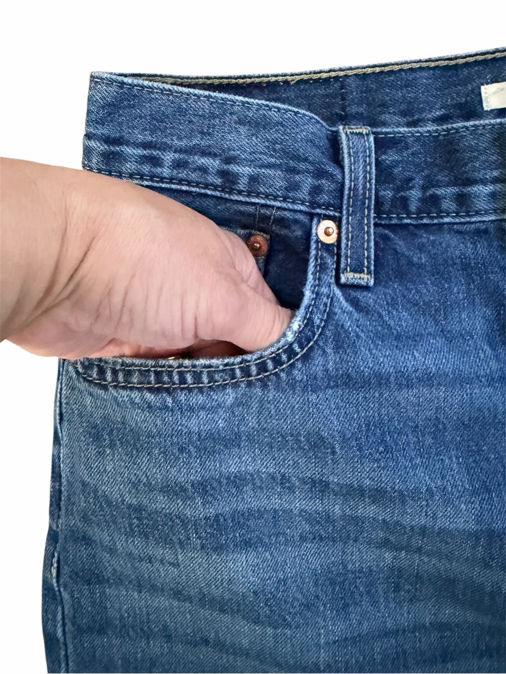 Levi's Women's Distressed Low Pro Straight Jeans Size 26 - Picture 5 of 15